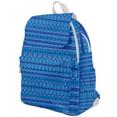 Stunning Luminous Blue Micropattern Magic Top Flap Backpack