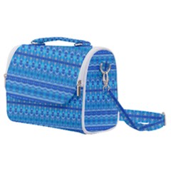 Stunning Luminous Blue Micropattern Magic Satchel Shoulder Bag