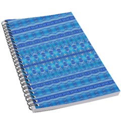 Stunning Luminous Blue Micropattern Magic 5 5  X 8 5  Notebook by beautyskulls