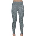 Silver Sparkle Lightweight Velour Classic Yoga Leggings View1