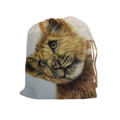 Lion Cub Drawstring Pouch (xl)