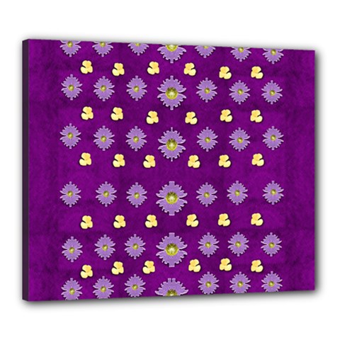 A Feel Of Flowers In Beautiful Air Canvas 24  X 20  (stretched) by pepitasart