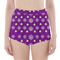 A Feel Of Flowers In Beautiful Air High-waisted Bikini Bottoms