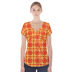 Ml 127 1 Short Sleeve Front Detail Top by ArtworkByPatrick