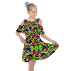 Ml 129 1 Kids  Shoulder Cutout Chiffon Dress by ArtworkByPatrick