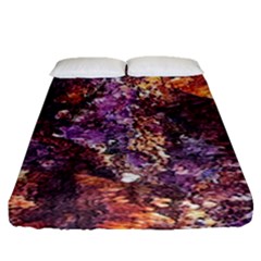 Colorful Rusty Abstract Print Fitted Sheet (queen Size) by dflcprintsclothing