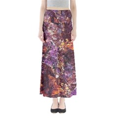 Colorful Rusty Abstract Print Full Length Maxi Skirt by dflcprintsclothing