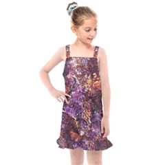 Colorful Rusty Abstract Print Kids  Overall Dress by dflcprintsclothing