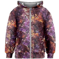 Colorful Rusty Abstract Print Kids  Zipper Hoodie Without Drawstring