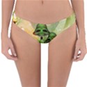 Awesome Funny Mushroom Skulls With Roses And Fire Reversible Hipster Bikini Bottoms View1