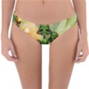 Awesome Funny Mushroom Skulls With Roses And Fire Reversible Hipster Bikini Bottoms View3