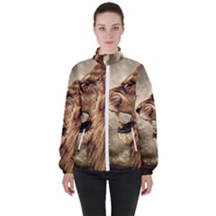 Roaring Lion High Neck Windbreaker (women) by Sudhe