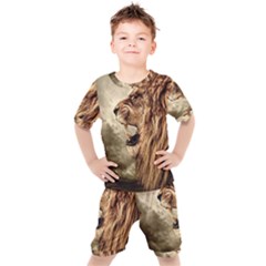 Roaring Lion Kids  Tee And Shorts Set by Sudhe