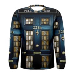 Tardis Sherlock Holmes 221b Men s Long Sleeve Tee by Sudhe