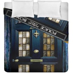 Tardis Sherlock Holmes 221b Duvet Cover Double Side (king Size) by Sudhe