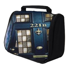 Tardis Sherlock Holmes 221b Full Print Travel Pouch (small) by Sudhe