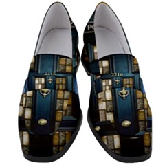 Tardis Sherlock Holmes 221b Women s Chunky Heel Loafers