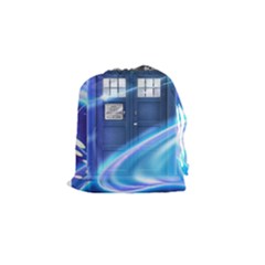 Tardis Space Drawstring Pouch (small) by Sudhe