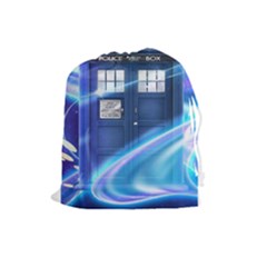 Tardis Space Drawstring Pouch (large) by Sudhe