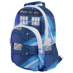 Tardis Space Rounded Multi Pocket Backpack