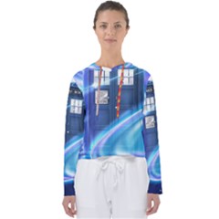 Tardis Space Women s Slouchy Sweat by Sudhe