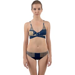 Tardis Poster Wrap Around Bikini Set