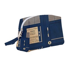 Tardis Poster Wristlet Pouch Bag (medium)