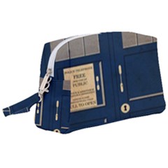 Tardis Poster Wristlet Pouch Bag (large)