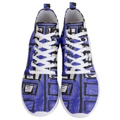 Tardis Painting Men s Lightweight High Top Sneakers by Sudhe