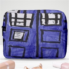 Tardis Painting Make Up Pouch (large) by Sudhe