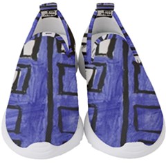 Tardis Painting Kids  Slip On Sneakers by Sudhe