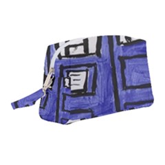 Tardis Painting Wristlet Pouch Bag (medium)