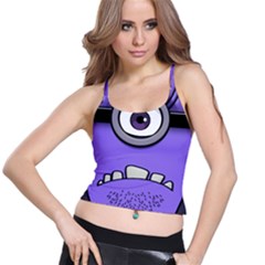 Evil Purple Spaghetti Strap Bra Top by Sudhe