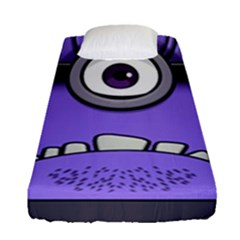 Evil Purple Fitted Sheet (single Size) by Sudhe