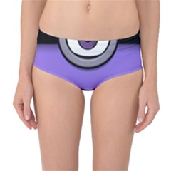 Evil Purple Mid-waist Bikini Bottoms by Sudhe