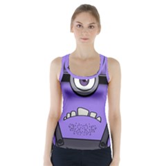 Evil Purple Racer Back Sports Top by Sudhe