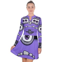 Evil Purple Long Sleeve Panel Dress by Sudhe