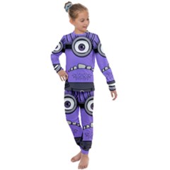 Evil Purple Kids  Long Sleeve Set  by Sudhe