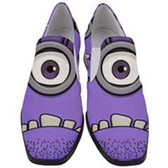 Evil Purple Slip On Heel Loafers by Sudhe