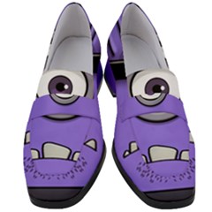 Evil Purple Women s Chunky Heel Loafers