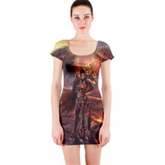 Fantasy Art Fire Heroes Heroes Of Might And Magic Heroes Of Might And Magic Vi Knights Magic Repost Short Sleeve Bodycon Dress by Sudhe