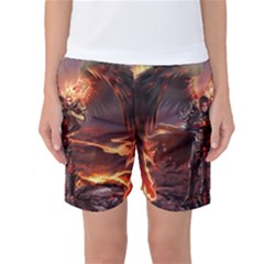 Fantasy Art Fire Heroes Heroes Of Might And Magic Heroes Of Might And Magic Vi Knights Magic Repost Women s Basketball Shorts by Sudhe