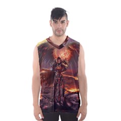 Fantasy Art Fire Heroes Heroes Of Might And Magic Heroes Of Might And Magic Vi Knights Magic Repost Men s Basketball Tank Top by Sudhe