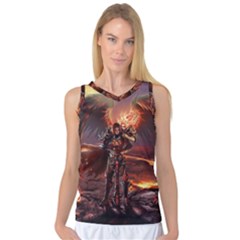 Fantasy Art Fire Heroes Heroes Of Might And Magic Heroes Of Might And Magic Vi Knights Magic Repost Women s Basketball Tank Top by Sudhe