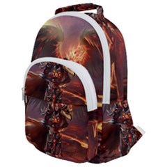 Fantasy Art Fire Heroes Heroes Of Might And Magic Heroes Of Might And Magic Vi Knights Magic Repost Rounded Multi Pocket Backpack