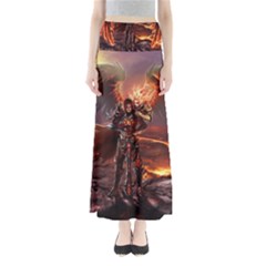 Fantasy Art Fire Heroes Heroes Of Might And Magic Heroes Of Might And Magic Vi Knights Magic Repost Full Length Maxi Skirt by Sudhe