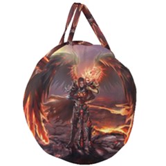 Fantasy Art Fire Heroes Heroes Of Might And Magic Heroes Of Might And Magic Vi Knights Magic Repost Giant Round Zipper Tote by Sudhe