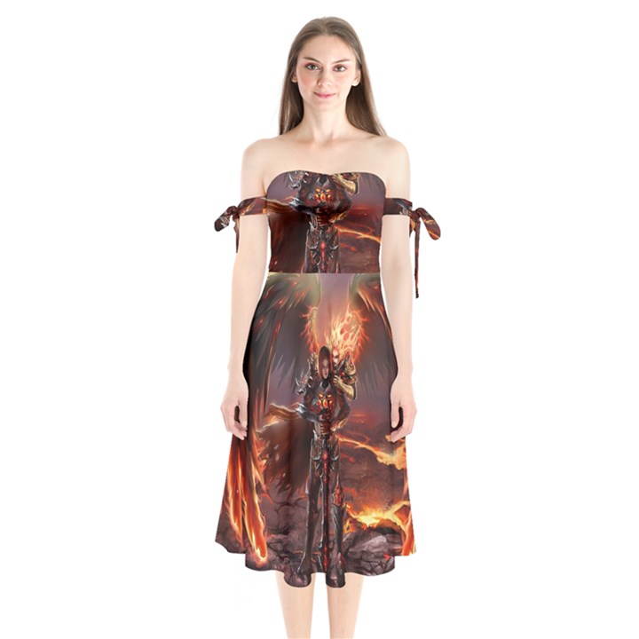 Fantasy Art Fire Heroes Heroes Of Might And Magic Heroes Of Might And Magic Vi Knights Magic Repost Shoulder Tie Bardot Midi Dress