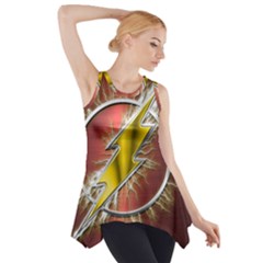 Flashy Logo Side Drop Tank Tunic by Sudhe