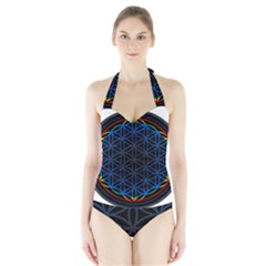 Flower Of Life Halter Swimsuit by Sudhe